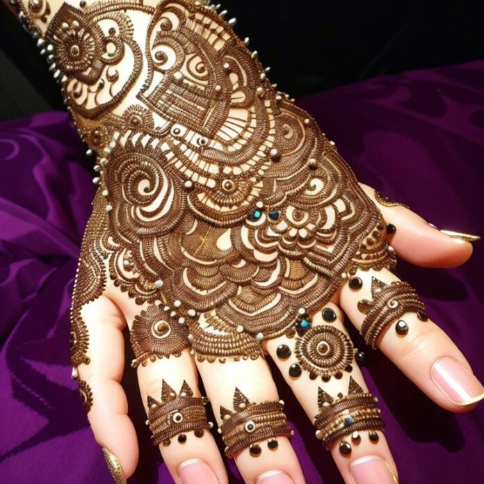 Front Hand Simple Mehndi Designs